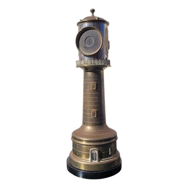 Lighthouse Clock in Bronze, Italy, Late 19th-Early 20th Century For Sale