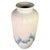 1980s Post Modern Ceramic Pastel Southwest Vase in Blue Green and Pink For Sale - Image 4 of 6