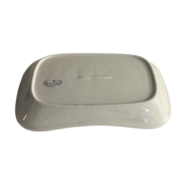 Godinger Godinger 'Good Food Good Friends' Ceramic Serving Platter For Sale - Image 4 of 9