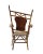 Antique Asymmetrical Bamboo Chair For Sale In Providence - Image 6 of 8