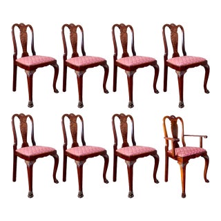 Restored George II Mahogany Dining Chairs, Circa 1740 - Set of 8 For Sale