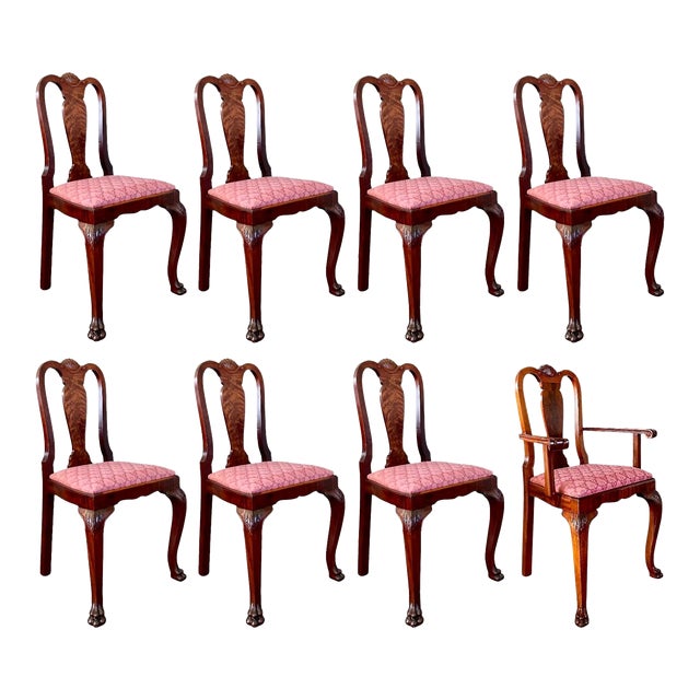 Restored George II Mahogany Dining Chairs, Circa 1740 - Set of 8 For Sale