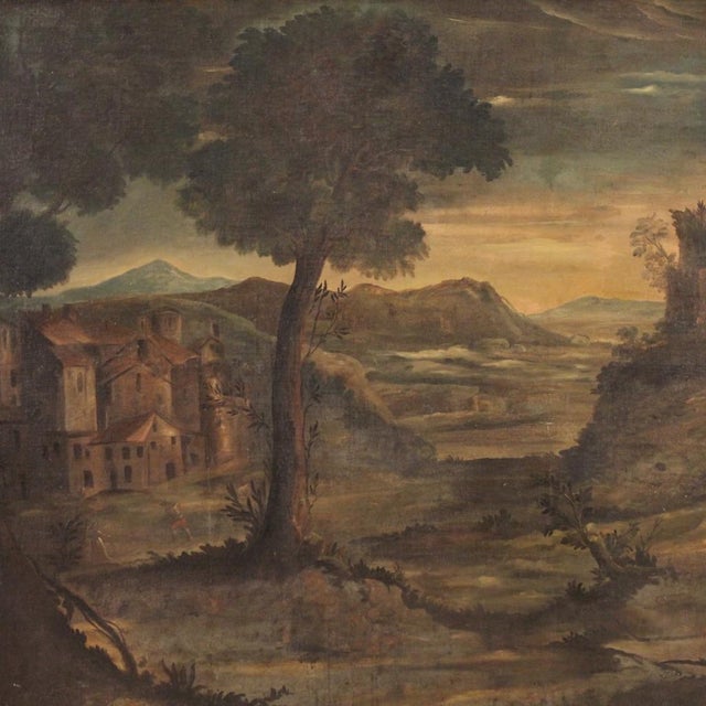 Italian Artist, Landscape, 1750, Oil on Canvas, Framed For Sale - Image 13 of 16
