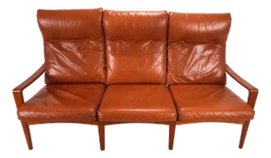 Comfort 3-Seater Sofa in Leather by Arne Wahl Iversen, 1960s