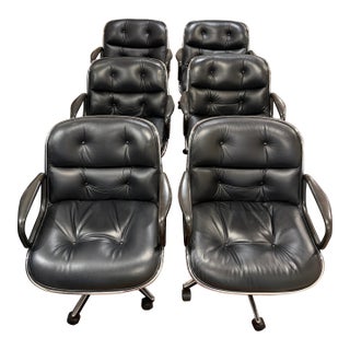 Vintage Knoll Pollock Executive Chairs- Set of 6 For Sale