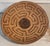 This fine basket is a geometric Greek key pattern. Fine Weave and hand dyed. This large tray or bowl is in fine condition...