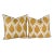Contemporary Geometric Yellow Surya Pillow Covers - a Pair For Sale