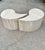 Mid-Century Modern A Pair of Italian Modern ‘Quotation’ Travertine Coffee Tables For Sale - Image 3 of 12