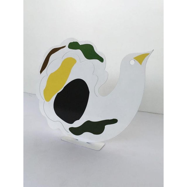 White Painted Metal Sculpture by Riccardo Dalisi, Italy, 1980s For Sale - Image 6 of 18