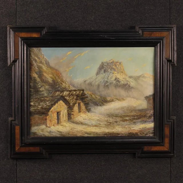 French Artist, Mountain Landscape, 1960, Oil on Board, Framed For Sale - Image 13 of 13