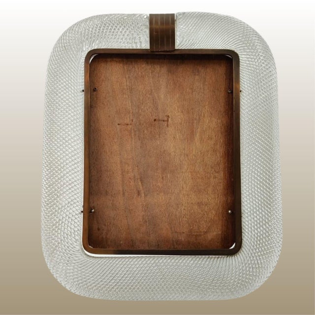 Murano Glass Frame from Barovier & Toso, 1940s For Sale - Image 3 of 11