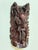 Vintage Indonesian Hand-Carved Horned Guardian Wall Mask With Inset Eyes For Sale - Image 4 of 12