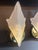 Artemide 1970s Pair Vintage Art Deco Triangle Glass Brass Wall Light Sconces For Sale - Image 4 of 10