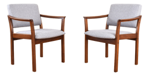 Mid-Century Modern Danish Chairs, 1970s, Set of 2