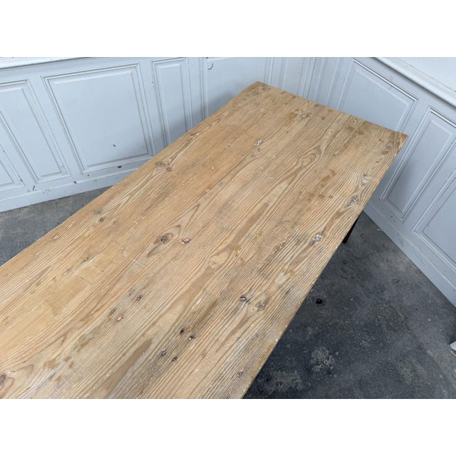 Wood Large Wooden Table, 1940 For Sale - Image 7 of 13