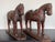 Early 20th Century Pair of Early 20th Century Wood Horses For Sale - Image 5 of 13