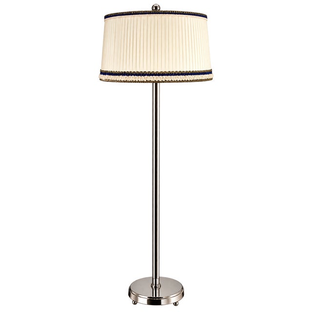 Art Deco Floor Lamp in Nickel-Plated Steel, 1930s For Sale - Image 15 of 15