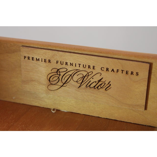 Ej Victor 2 Tier Yew Wood Silver Server Cart For Sale - Image 15 of 15