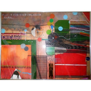 Richard Merkin, Large Richard Merkin Painting Geeks & Gargoyles New Yorker Magazine Cover Artist, 1968 For Sale