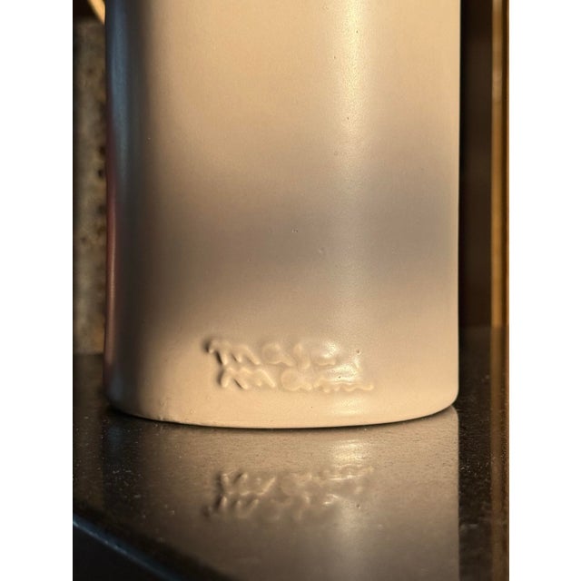 Postmodern Pink Ceramic Vase by Masa Mami, Hawaii Circa 1980 For Sale - Image 10 of 12