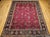 Vintage Persian Tabriz Rug, Hand-Knotted Wool, All Over Geometric Pattern, Red & Navy, 10x13 For Sale - Image 12 of 18