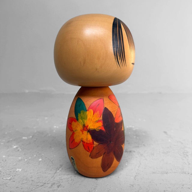 Contemporary Shōwa Yamazato Kokeshi by Yuji Kawase, 1970s For Sale - Image 3 of 11