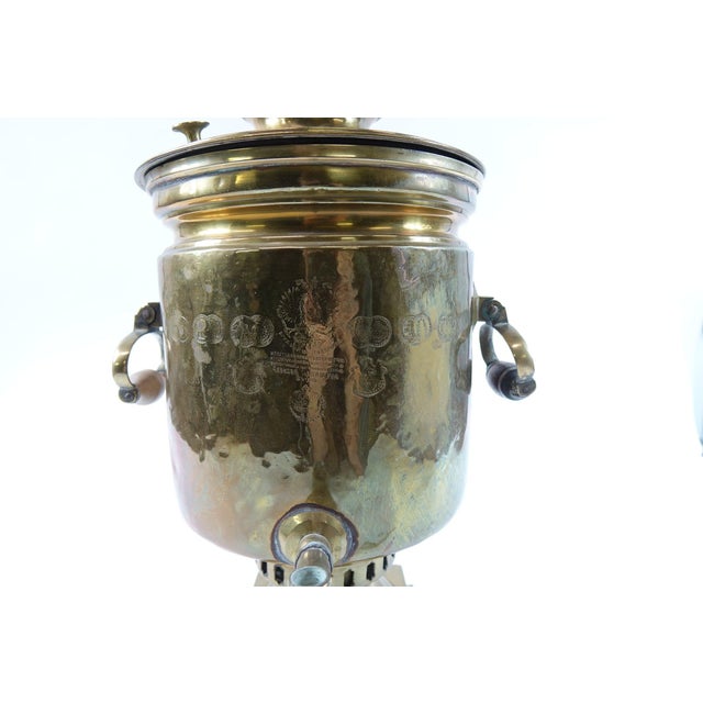 Antique 19th Century Brass Samovar – Classic Antique-Style For Sale - Image 6 of 8