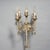 Metal Antique Arts & Crafts Gothic Silvered Finish Candelabra Wall Sconces 20th C For Sale - Image 7 of 8