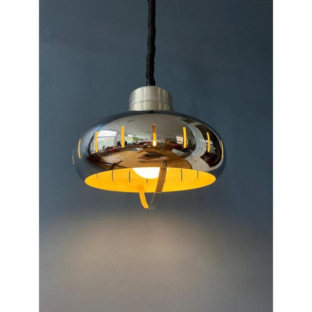 Mid-Century Metal Ufo Pendant Lamp from Herda For Sale - Image 9 of 11