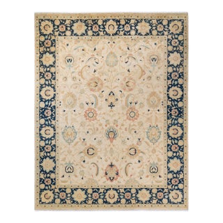 Mogul, One-of-a-Kind Hand-Knotted Area Rug - Ivory, 8' 1" x 10' 2" For Sale