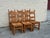 Rustic European 1950s French Oak & Rush Ladder-Back Dining Chairs - Set of Six For Sale - Image 3 of 13