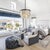 Aloadecor Matte Black Coastal Natural Capiz Round Chandelier 5-Light Modern Pendant Fixture For Sale - Image 4 of 5