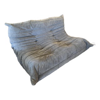 Michel Ducaroy for Ligne Roset Togo Loveseat, Alcantara Chic For Sale