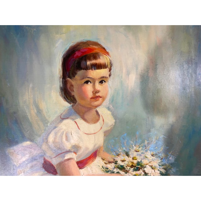 Vintage Original Oil Painting on Canvas - Signed Florida Artist K. Evans - 1970s For Sale In Miami - Image 6 of 12