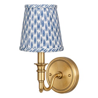 Blue Weave Sconce Shade For Sale
