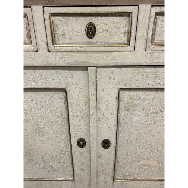 19th Century 19th. C. French Louis XVI Painted Server For Sale - Image 5 of 8