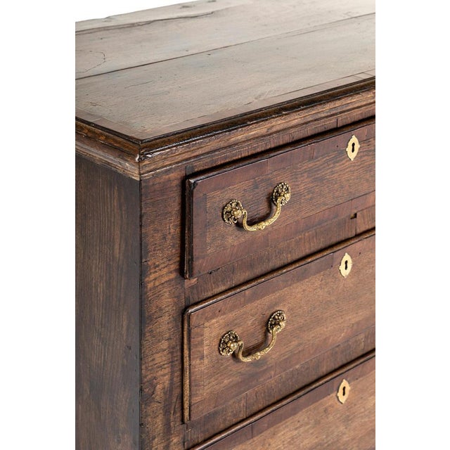 Wood George III English Oak and Walnut Dresser Base For Sale - Image 7 of 15