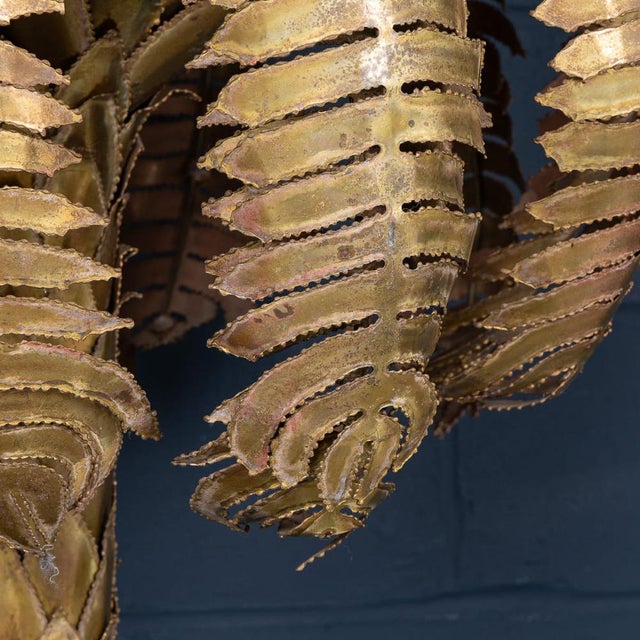 French Palm Tree Floor Lamp by Christian Techoueyres for Maison Jansen, 1970s For Sale - Image 15 of 18