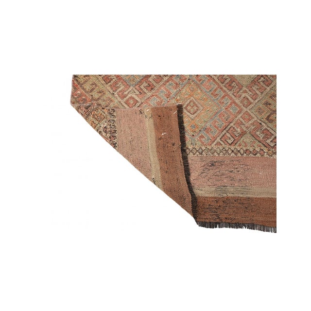 1960s Faded Vintage Decorative Kilim Rug - 2`10″ X 5`0″ For Sale - Image 5 of 6