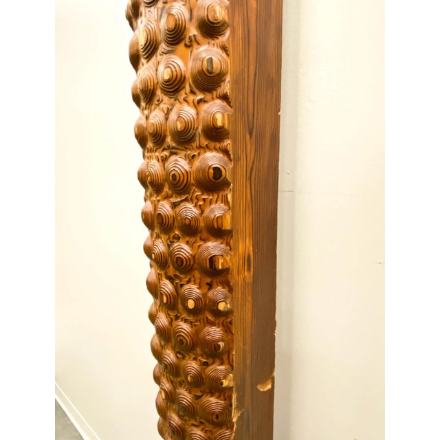 1950s Monumental Wooden Totem Sculpture Circa 1950 For Sale - Image 5 of 11