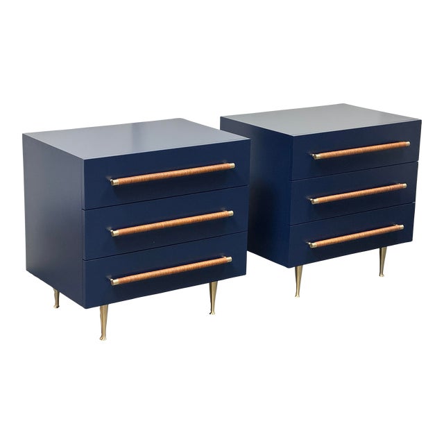 Brownstone Furniture Audrey 3-Drawer Nightstands, a Pair For Sale