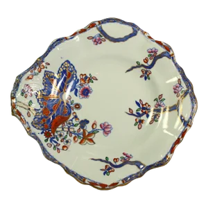 Circa 1850 Copeland Late Spode Stone China Shell Shaped Dish Cabbage Pattern 2061