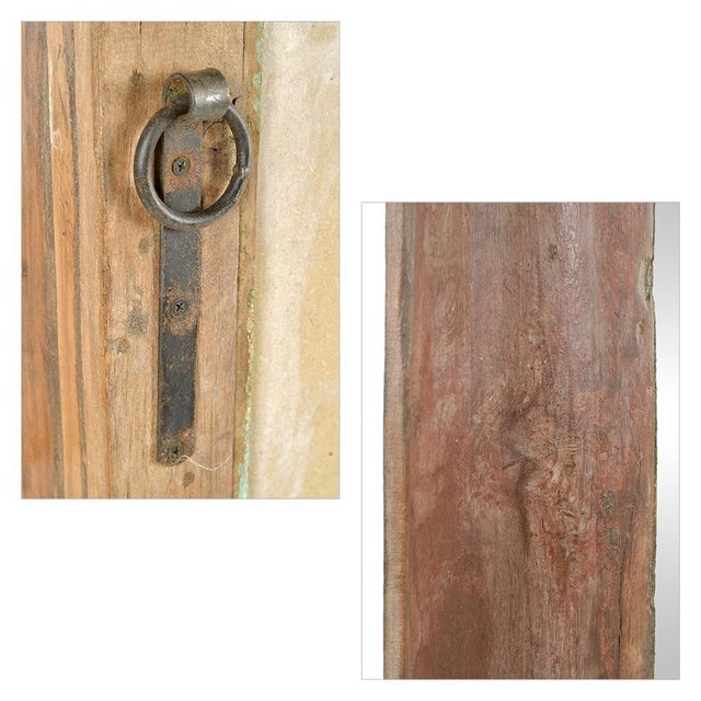 Large Antique Solid Wood Mirror For Sale - Image 6 of 7