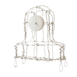 Floating Frames Nickel Plated Mantel Clock by Kiki Van Eijk & Joost Van Bleiswijk