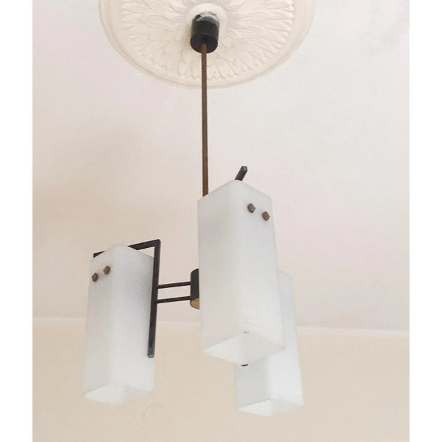 Italian Mid-Century Chandelier by Stilnovo, 1950s For Sale - Image 9 of 10