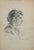 Portrait of Woman is an original Pencil Drawing realized by Mino Maccari in mid-20th century. Good condition on a yellowed...