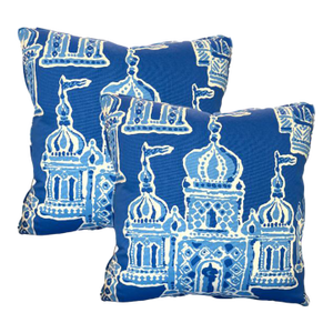Pair of 22'' Dana Gibson by Stroheim Pillows