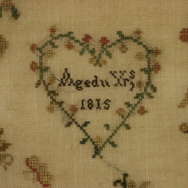 Textile Antique Sampler, 1815, by Ann Platt Aged 11 For Sale - Image 7 of 18