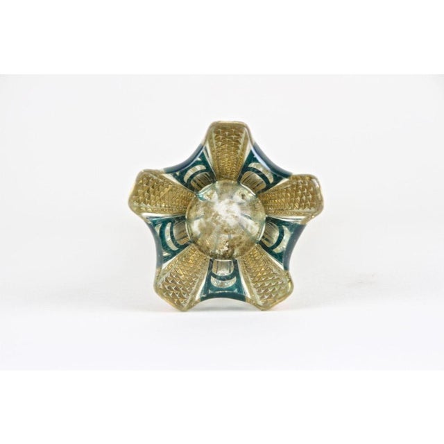 20th Century Murano Glass Vase with Green and Gilt Accents, Italy, 1930s For Sale - Image 15 of 18