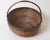 Brown Large Italian Basket in Brass and Rattan, 1960s For Sale - Image 8 of 13
